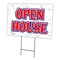 Signmission Open House Yard Sign & Stake outdoor plastic coroplast window, C-2436 Open House C-2436 Open House - alternate 1